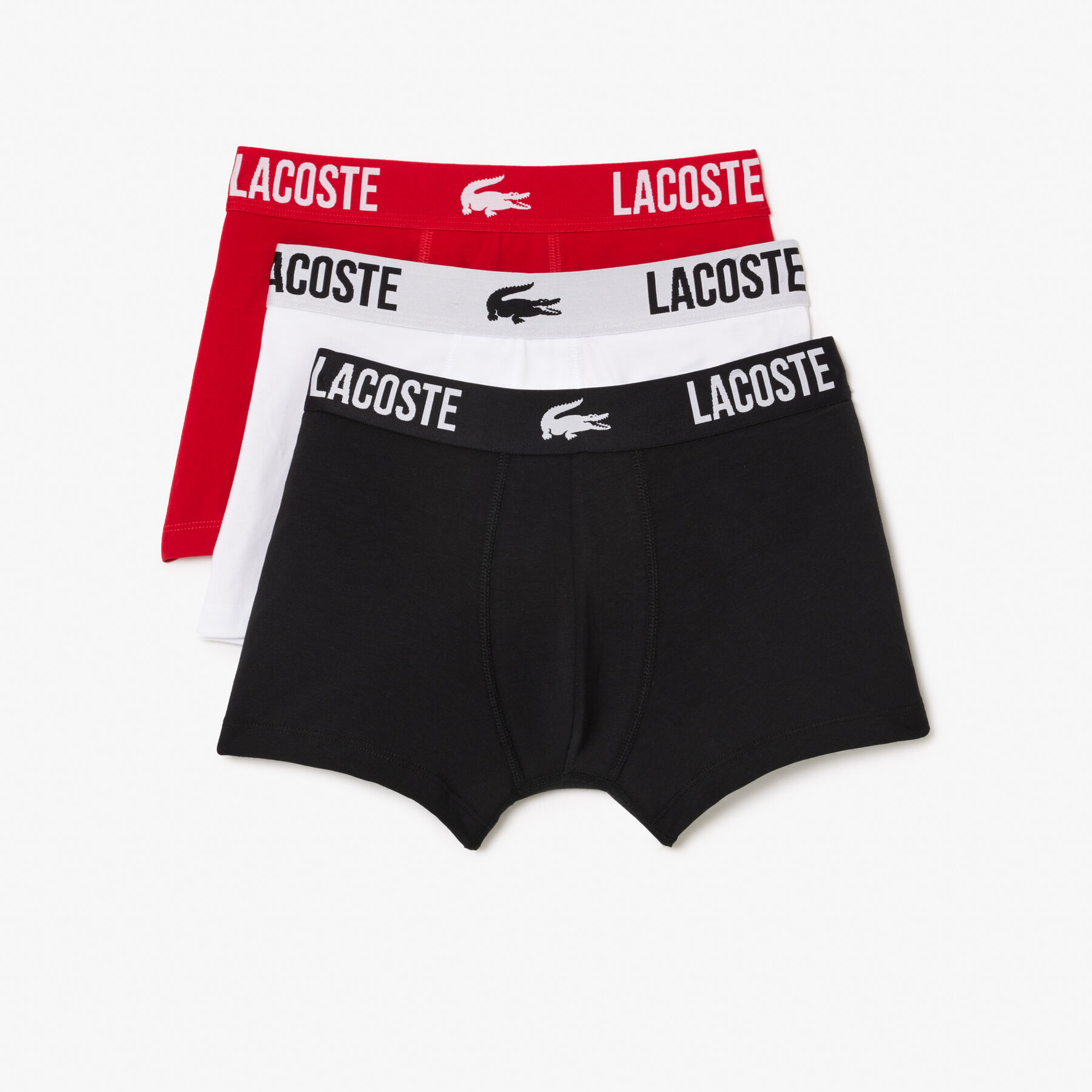 Men's Lacoste Branded Jersey Trunk Three-Pack men s lacoste branded jersey trunk three pack