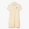 lacoste women s made in france organic textured cotton piqu  polo dress