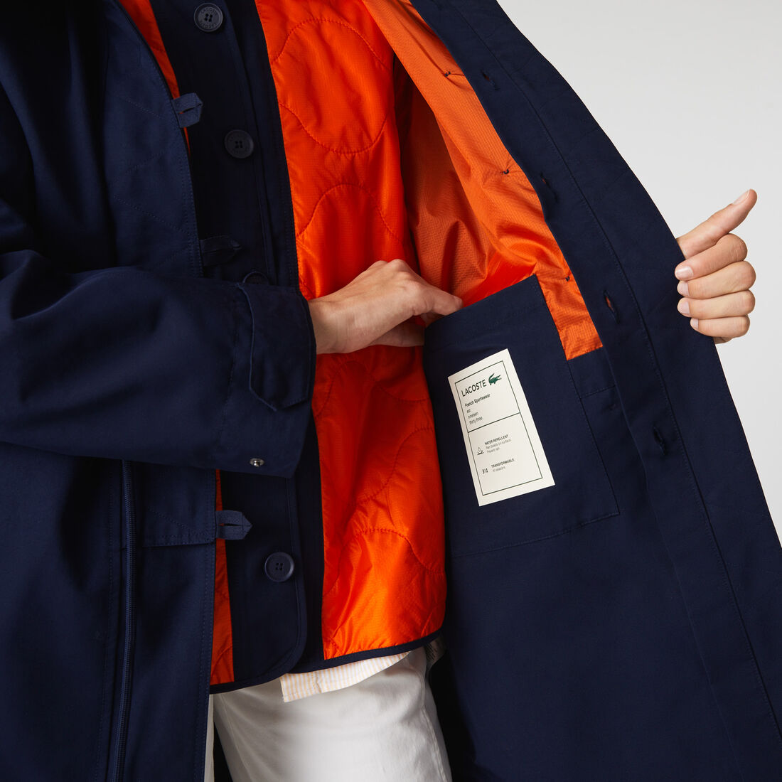 Women's Lacoste Padded Jacket Water-Repellent 3-In-1 Parka Women's Lacoste Padded Jacket Water-Repellent 3-In-1 Parka