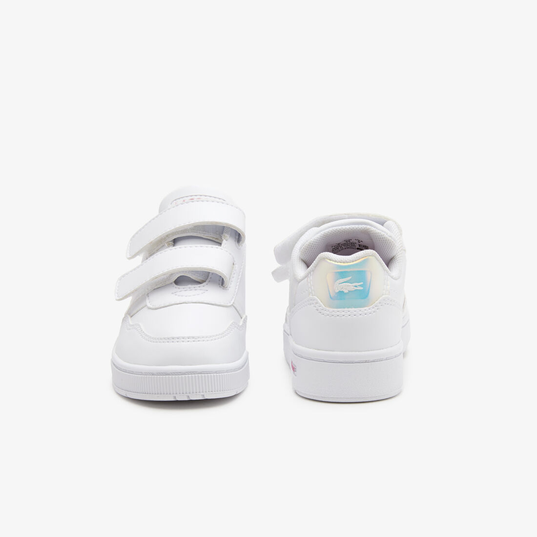 سنيكرز تي كليب من خامات صناعية بكعب ملون للرضع سنيكرز تي كليب من خامات صناعية بكعب ملون للرضع