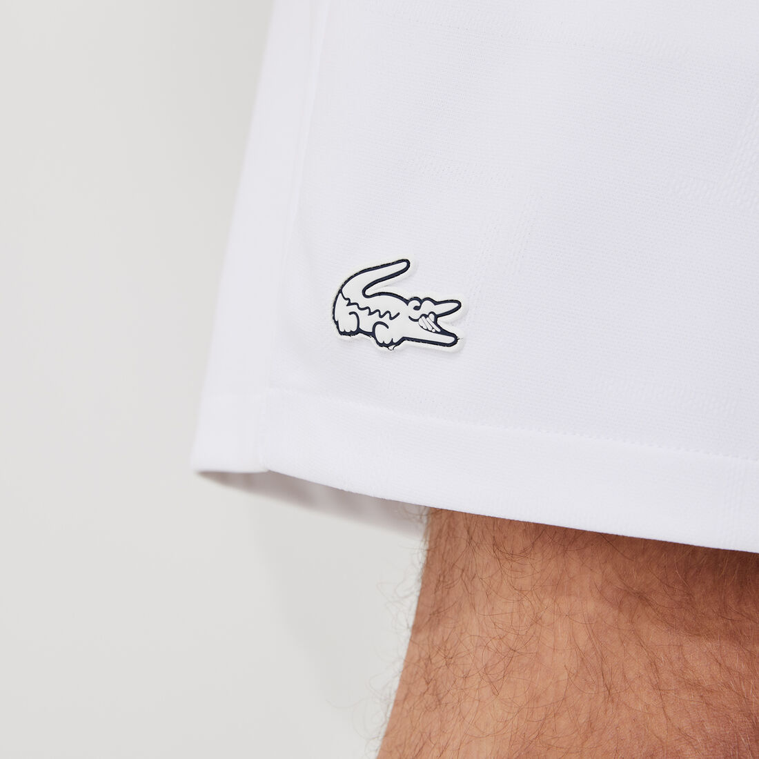 شورت جاكار بخصر مطاطي بلون مغاير للرجال مجموعة Lacoste SPORT شورت جاكار بخصر مطاطي بلون مغاير للرجال مجموعة Lacoste SPORT