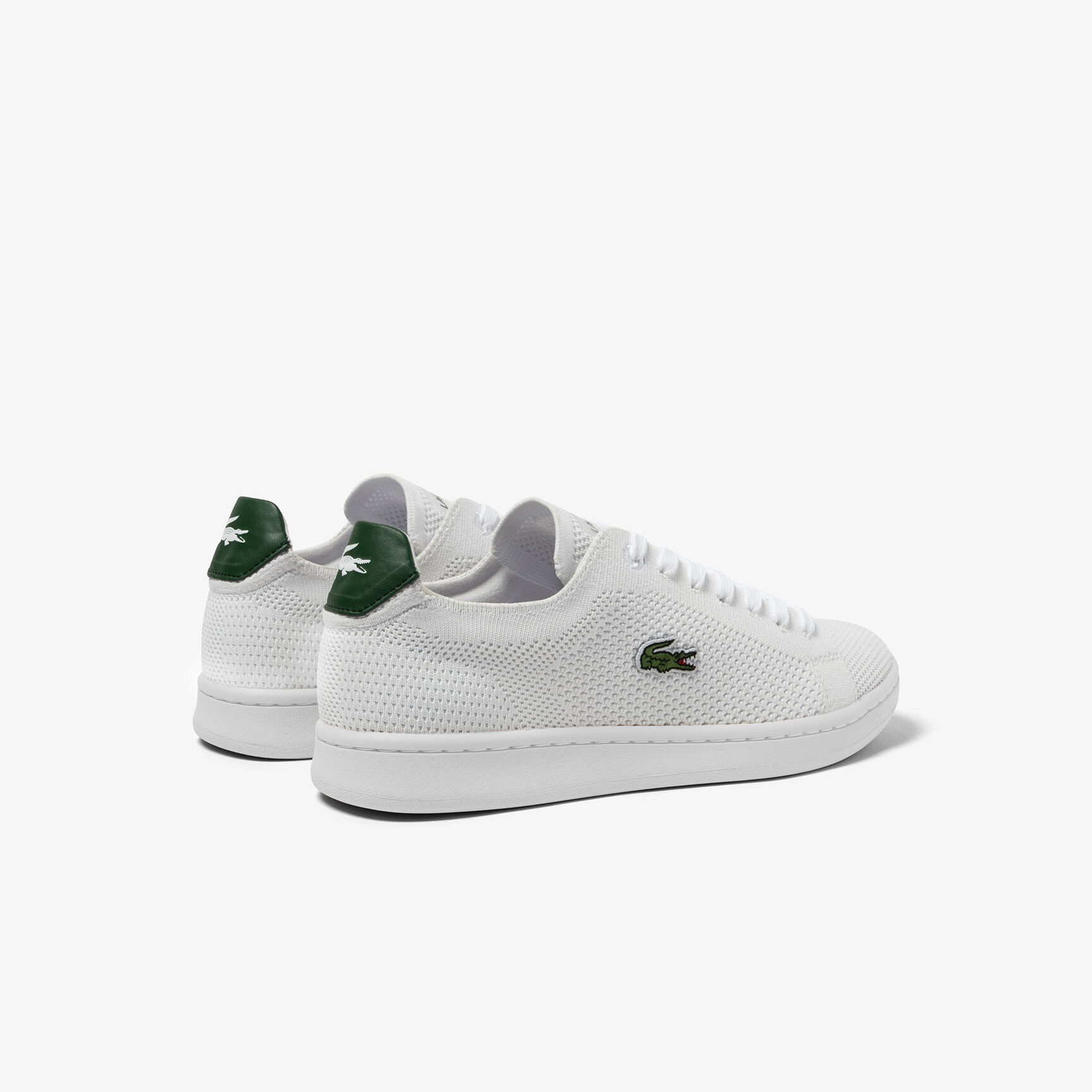 Women's Lacoste Carnaby Pique Textile Heel Pop Trainers