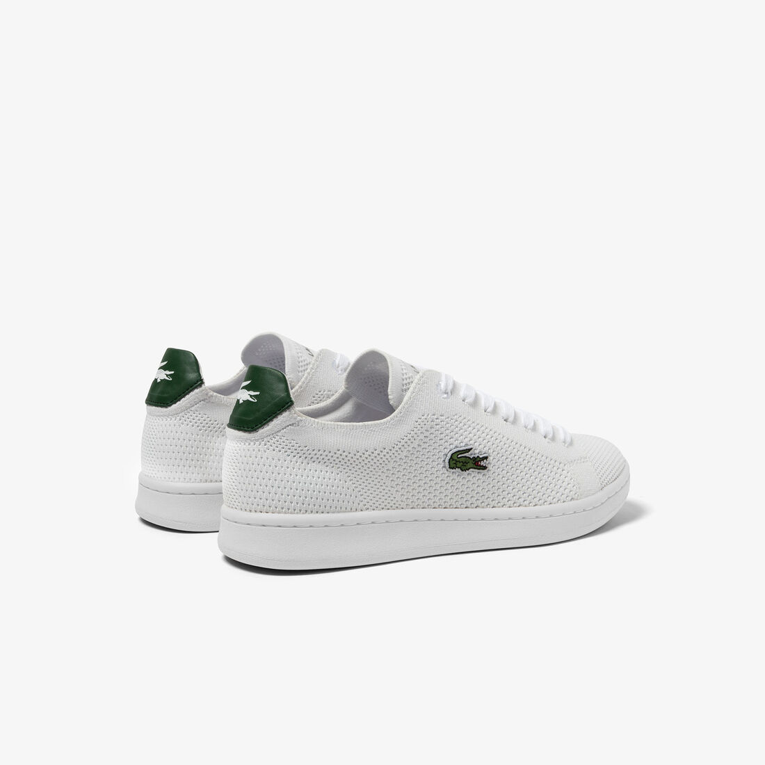 Women's Lacoste Carnaby Pique Textile Heel Pop Trainers Women's Lacoste Carnaby Pique Textile Heel Pop Trainers