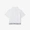 girls  lacoste printed band cotton piqu  cropped polo shirt