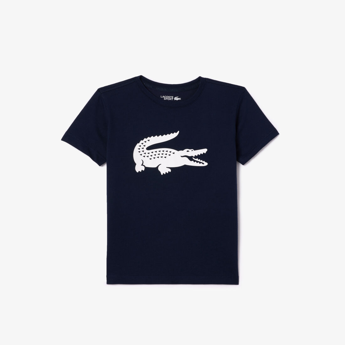 Kids' Lacoste SPORT Tennis Technical Jersey Oversized Croc T-shirt