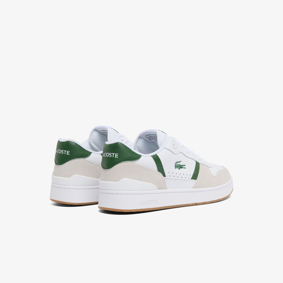 lacoste men s t clip set leather sneakers