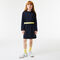 Girls' Lacoste Contrast Waist Cotton Jersey Dress girls lacoste contrast waist cotton jersey dress