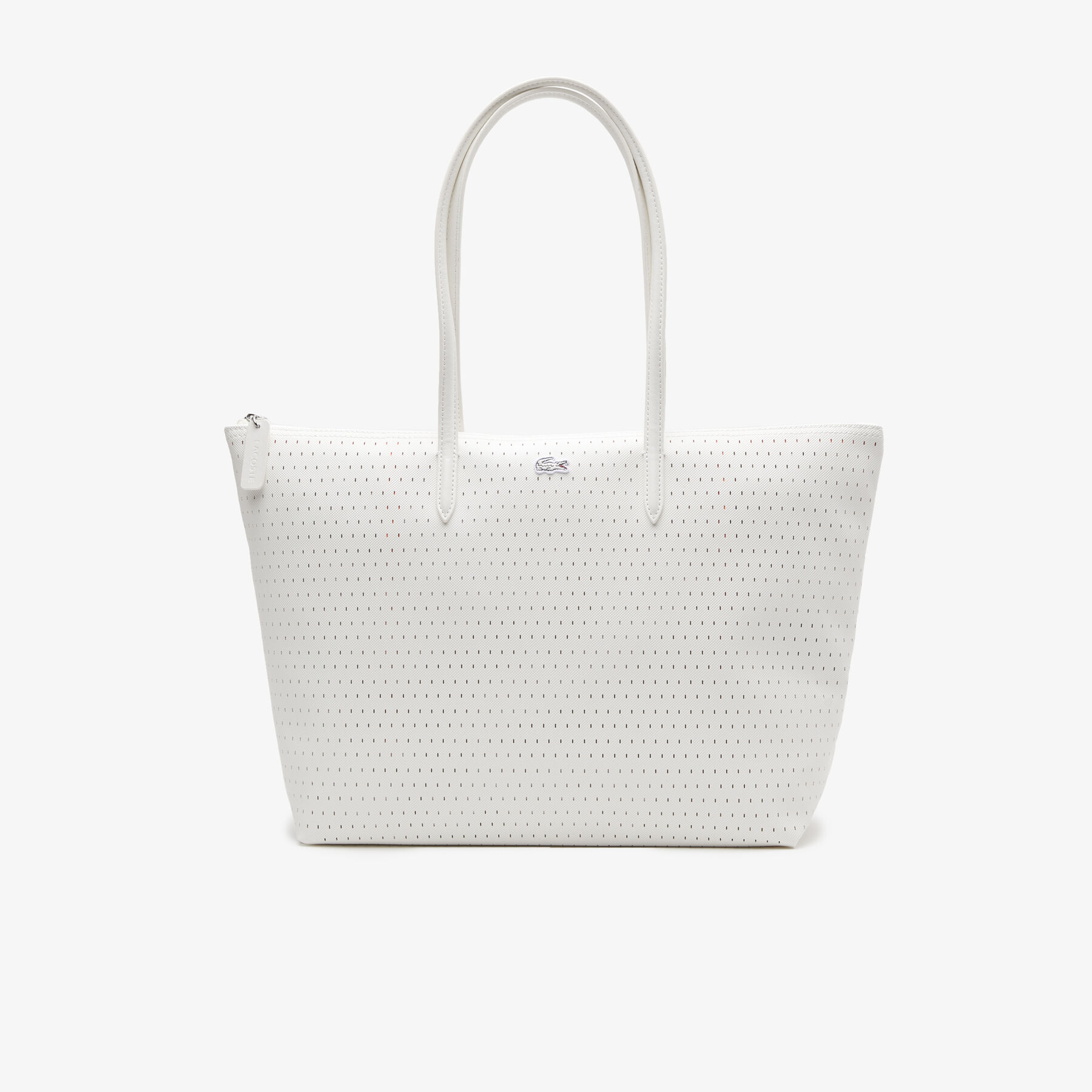 Women’s Lacoste L.12.12 Large Perforated Tote women s lacoste l 12 12 large perforated tote