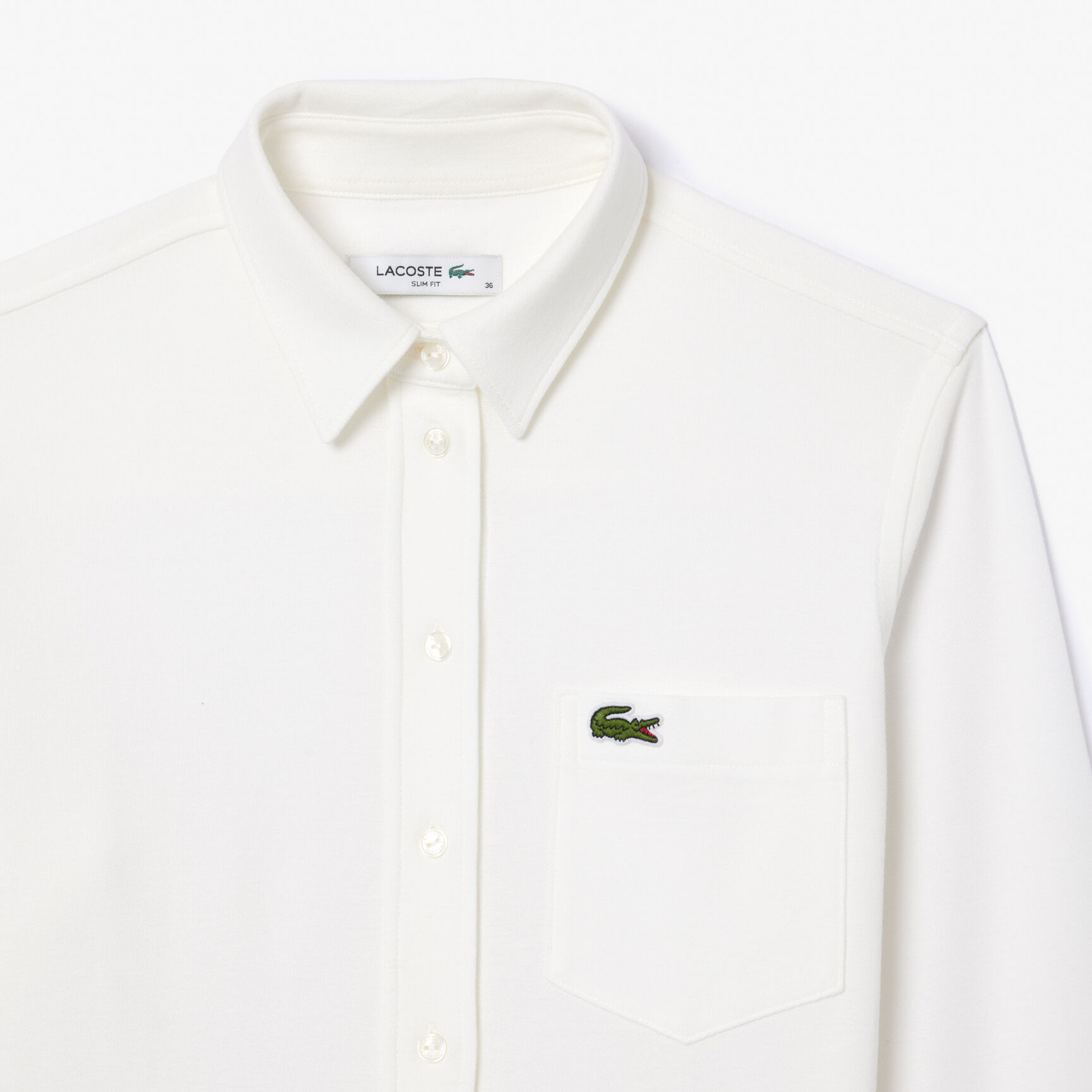 Cotton Pique Shirt with Pocket