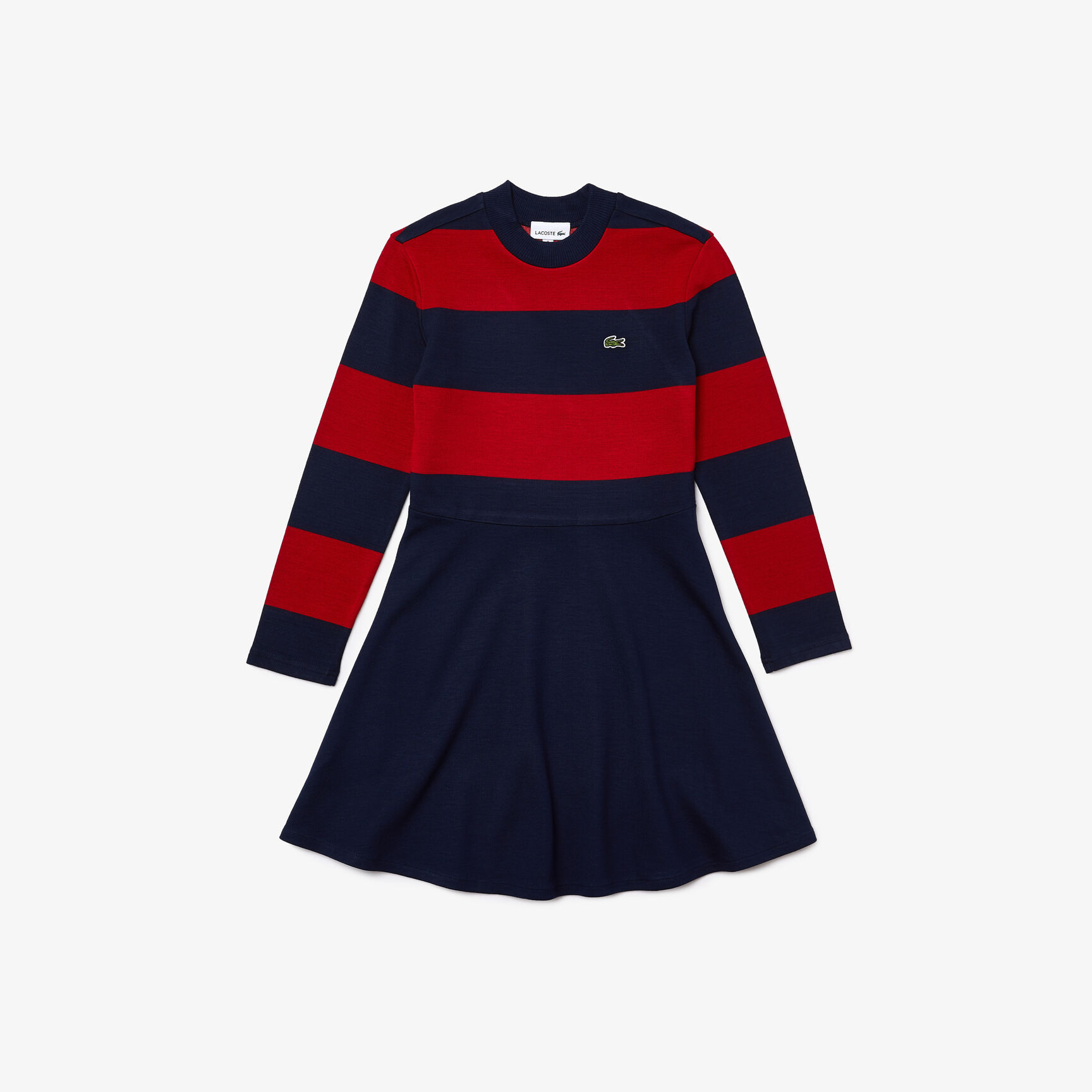 سترة مخططة بياقة مدورة للبنات سترة مخططة بياقة مدورة للبنات