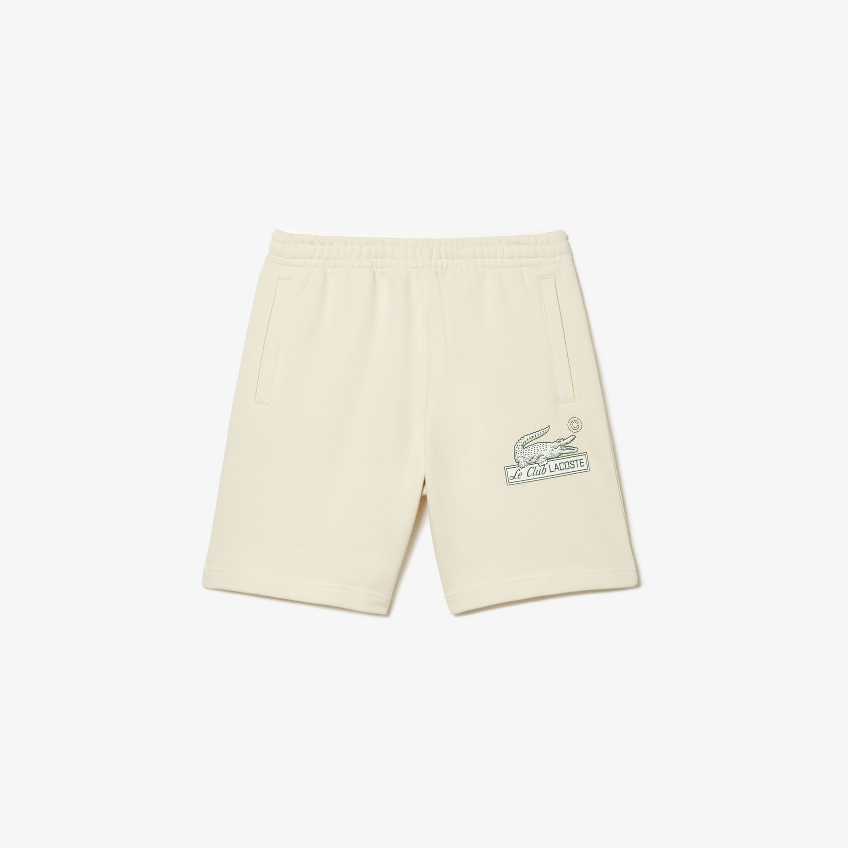 Men's Lacoste Unbrushed Organic Cotton Fleece Shorts Men's Lacoste Unbrushed Organic Cotton Fleece Shorts