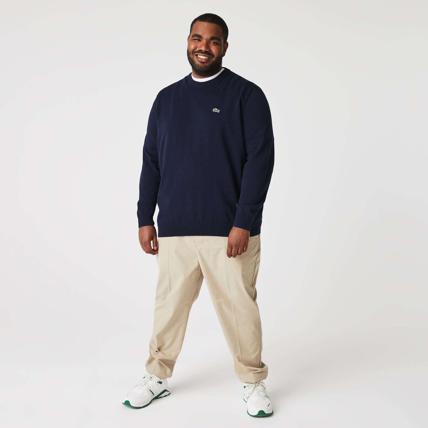 Monochrome Crew Neck Cotton Sweater Monochrome Crew Neck Cotton Sweater