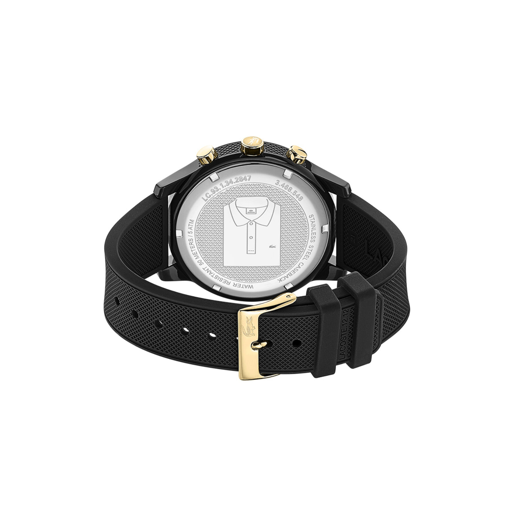 Lacoste Lacoste.12.12 Mens Black Dial Watch lacoste lacoste 12 12 mens black dial watch