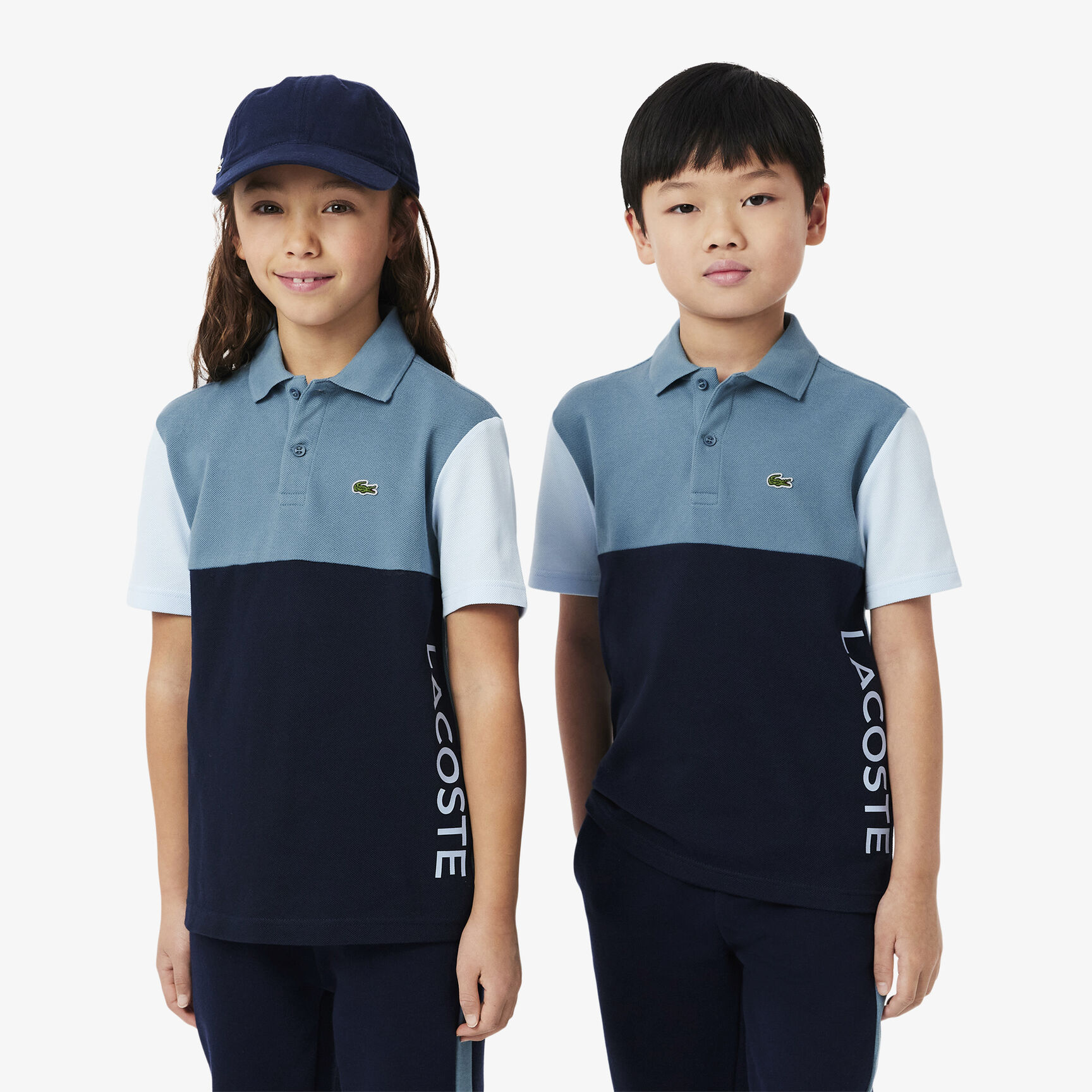 Colour-Block Petit Pique Polo Shirt