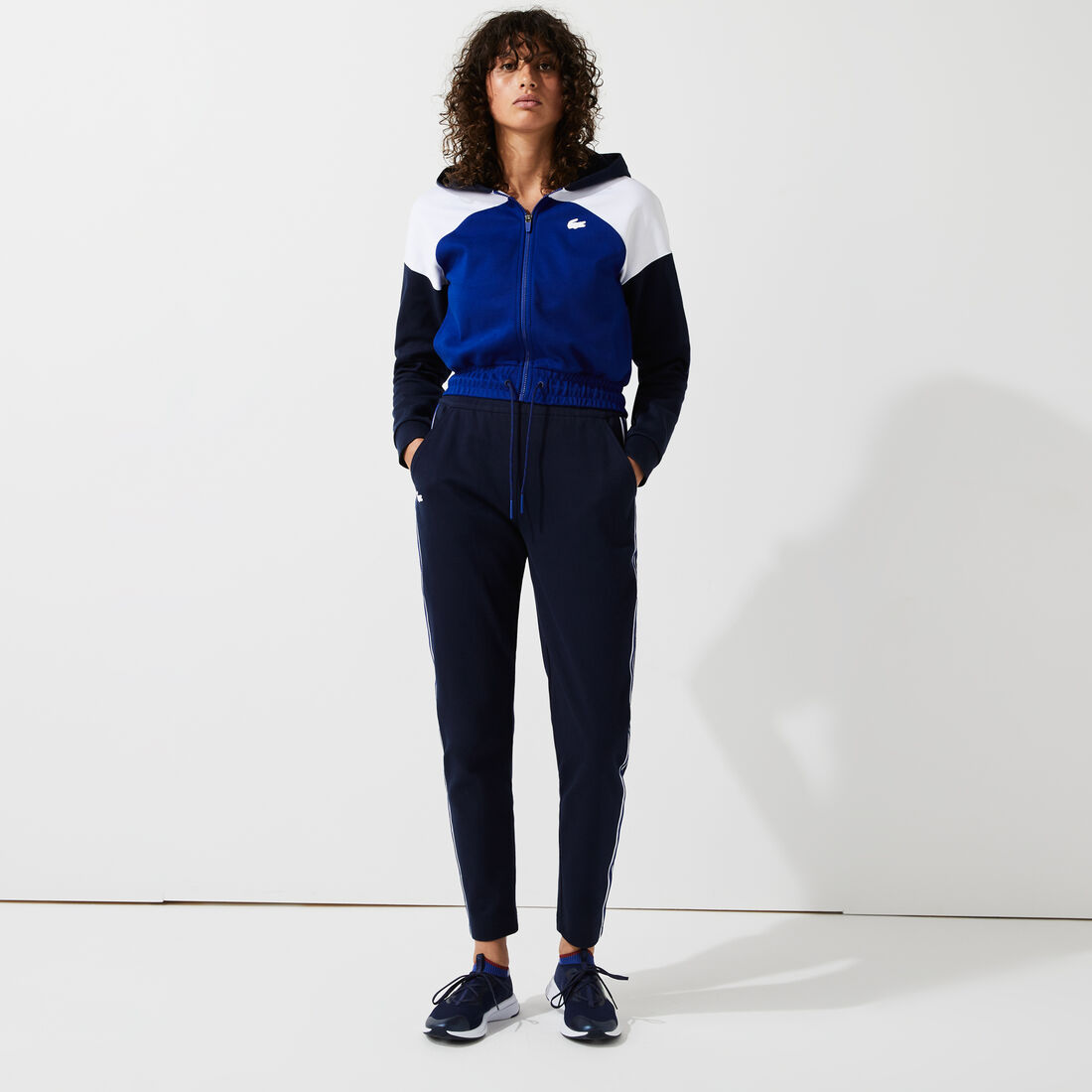 Women’s Lacoste SPORT Hooded Organic Cotton Zip Sweatshirt Women’s Lacoste SPORT Hooded Organic Cotton Zip Sweatshirt