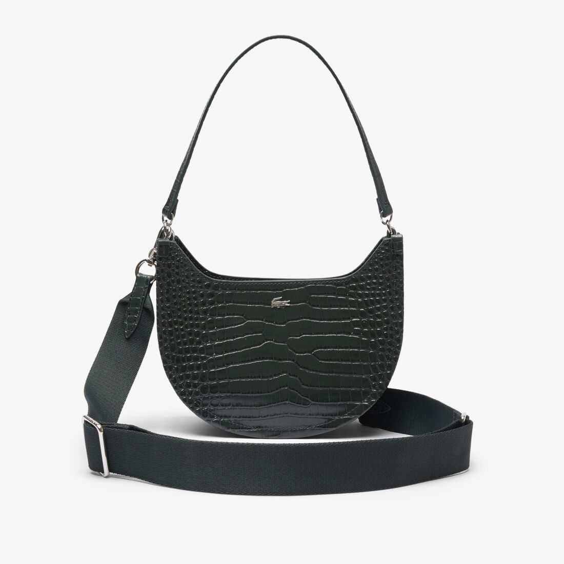 حقيبة شانتاكو صغيرة من الجلد المنقوش على شكل نصف قمر حقيبة شانتاكو صغيرة من الجلد المنقوش على شكل نصف قمر