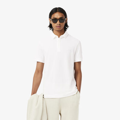 Men's Lacoste Paris Polo Shirt Regular Fit Stretch Cotton Piqué