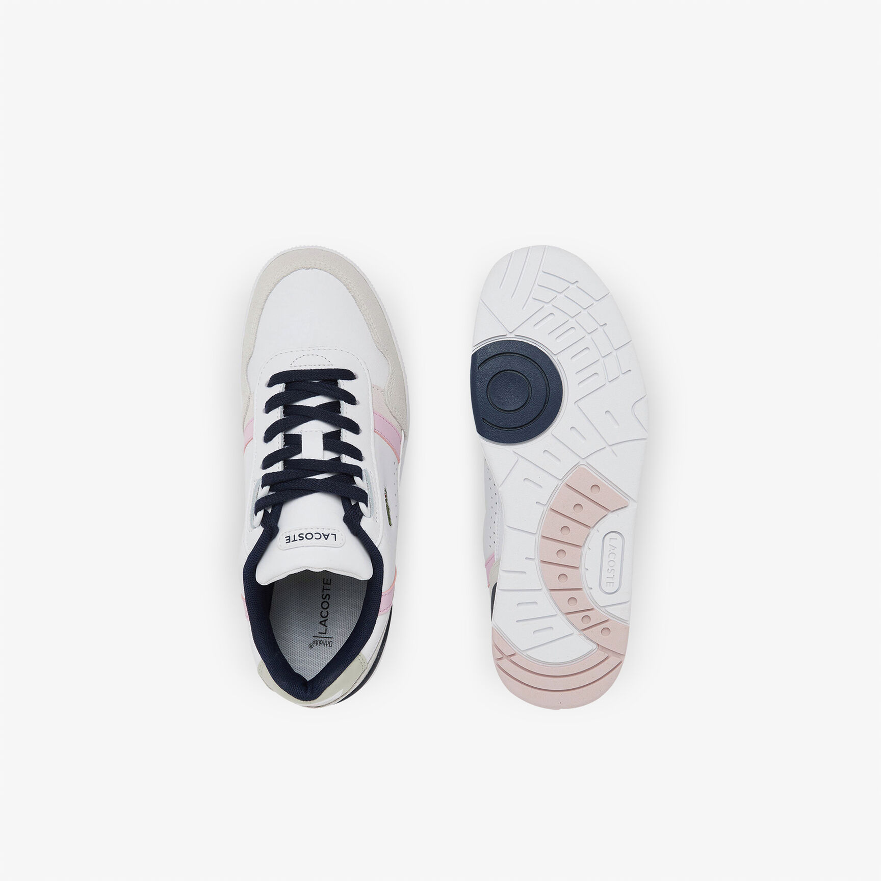 Women's Lacoste T-Clip Leather Color-Pop Sneakers