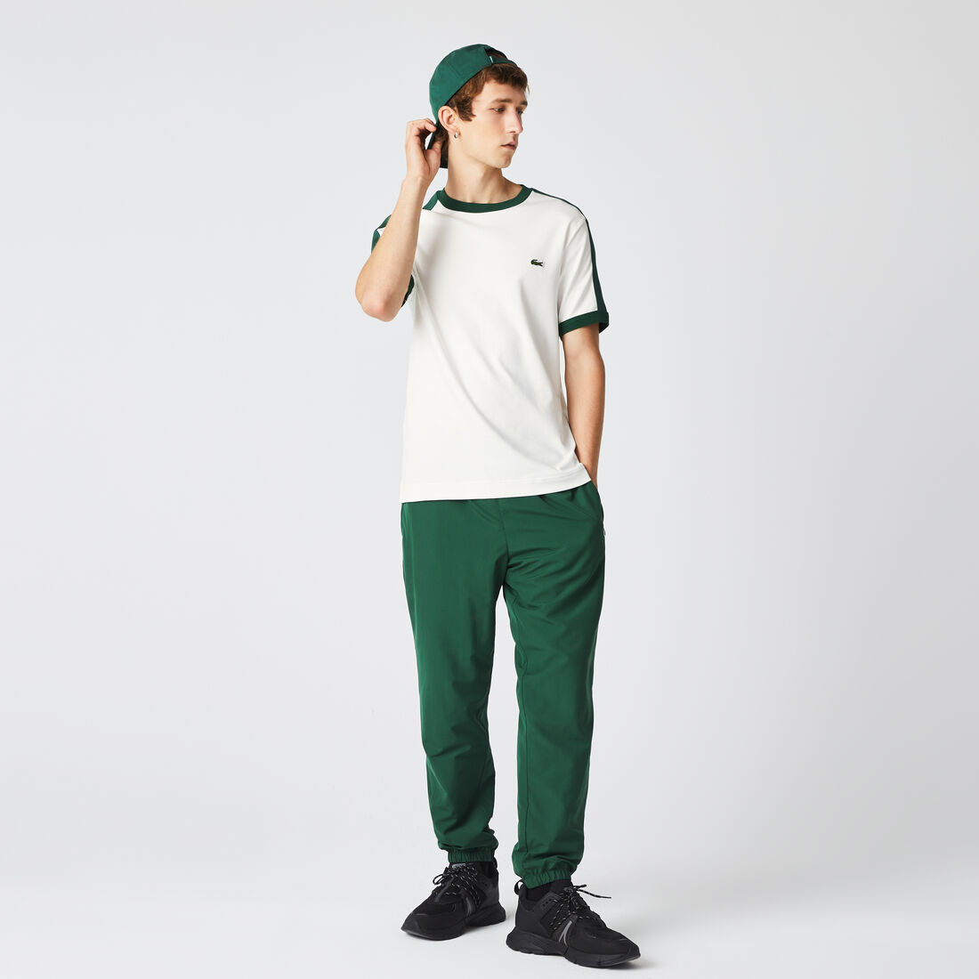 Men's Lacoste Regular Fit Contrast Collar T-Shirt Men's Lacoste Regular Fit Contrast Collar T-Shirt