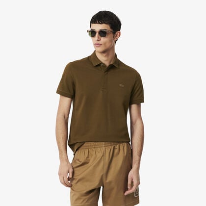 lacoste regular fit paris stretch pique polo shirt