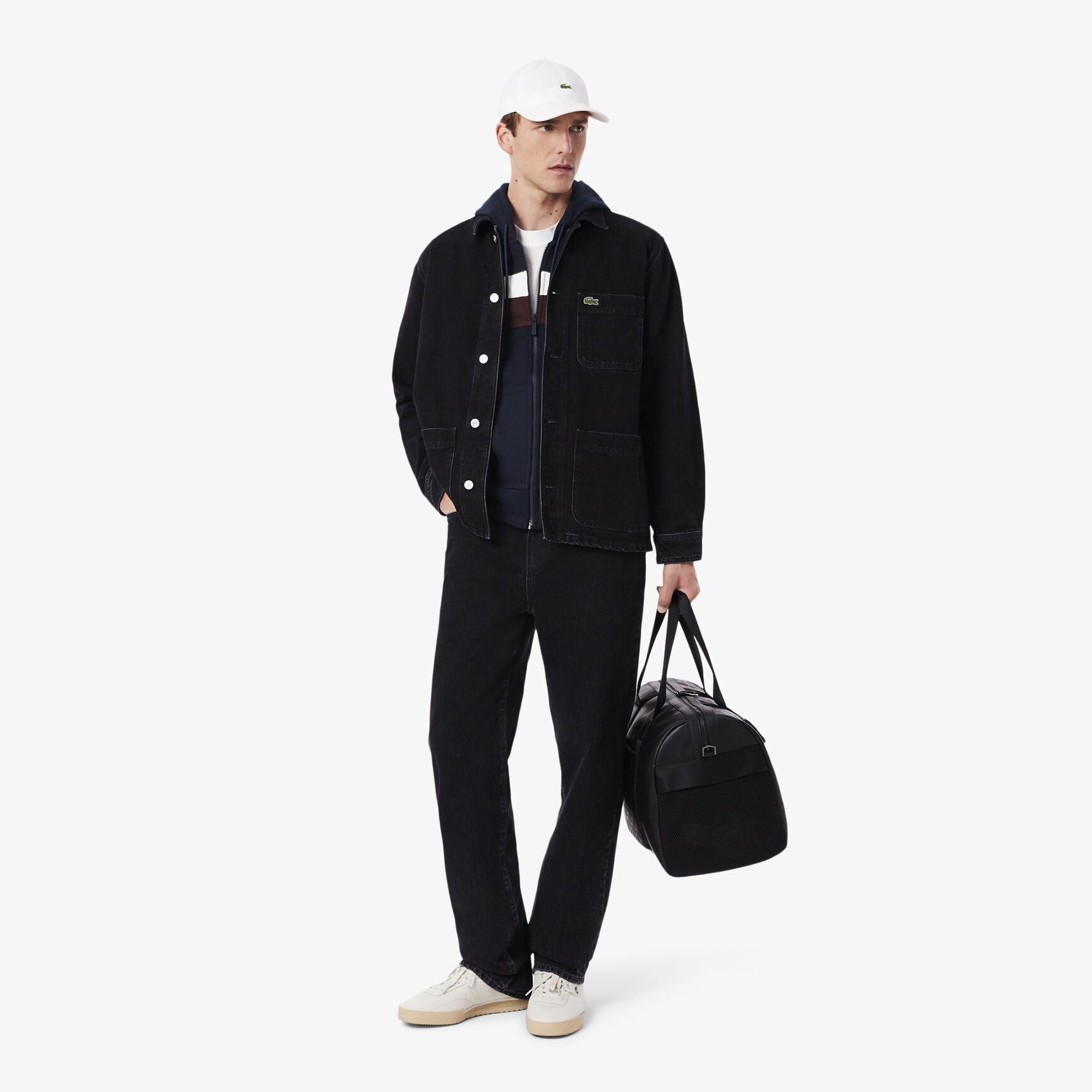 Zipped Colour-Block Hoodie