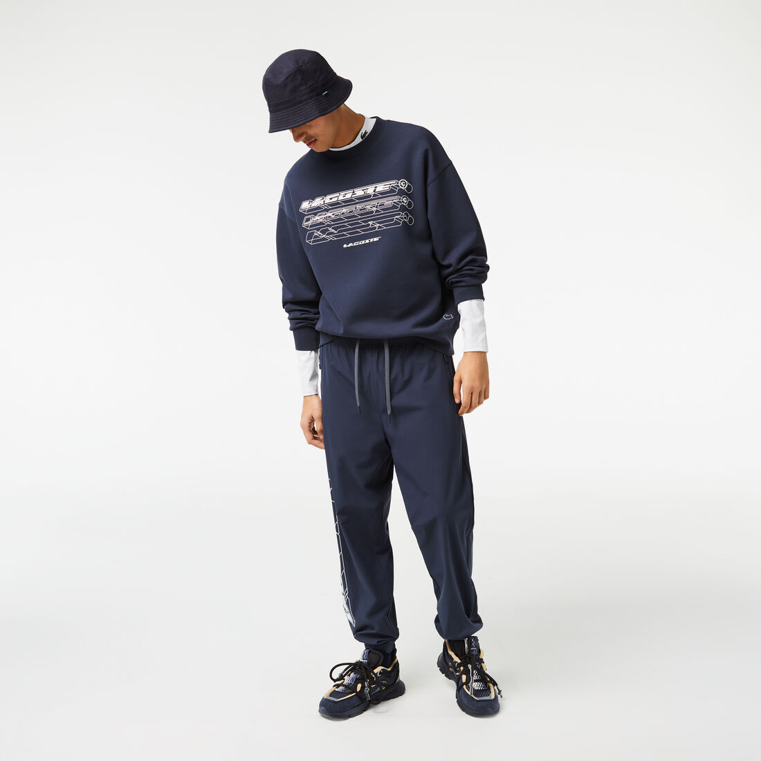 Men’s Lacoste Loose Fit Branded Sweatshirt Men’s Lacoste Loose Fit Branded Sweatshirt