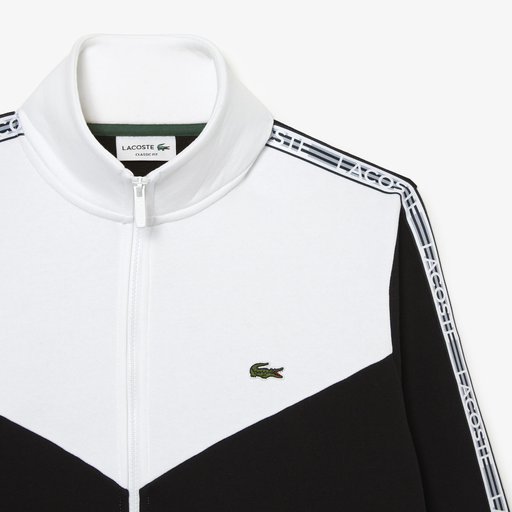 Men&rsquo;s Lacoste Classic Fit Colourblock Zipped Sweatshirt