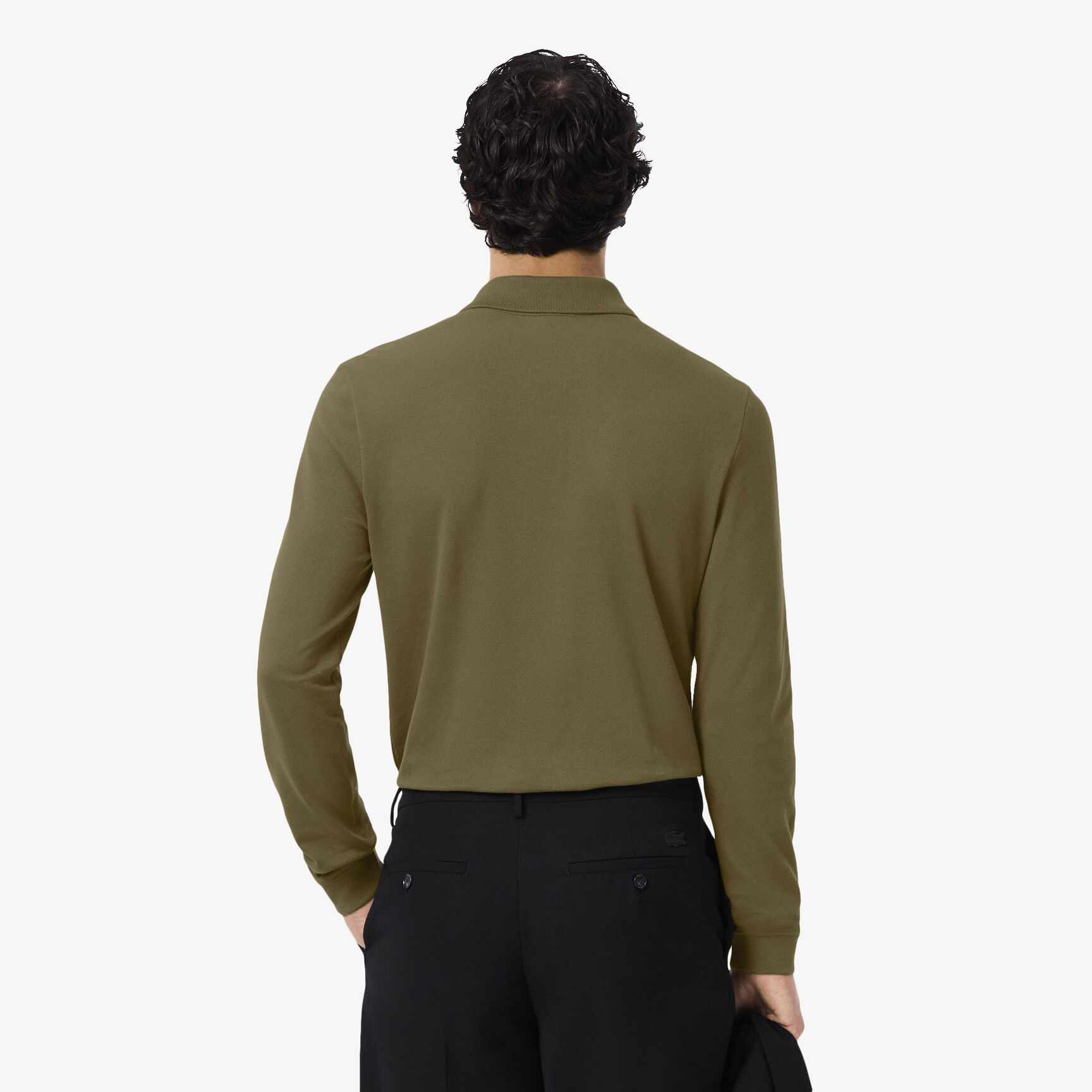 قميص بولو بقصّة ضيقة L.12.12 بأكمام طويلة قميص بولو بقصّة ضيقة L.12.12 بأكمام طويلة