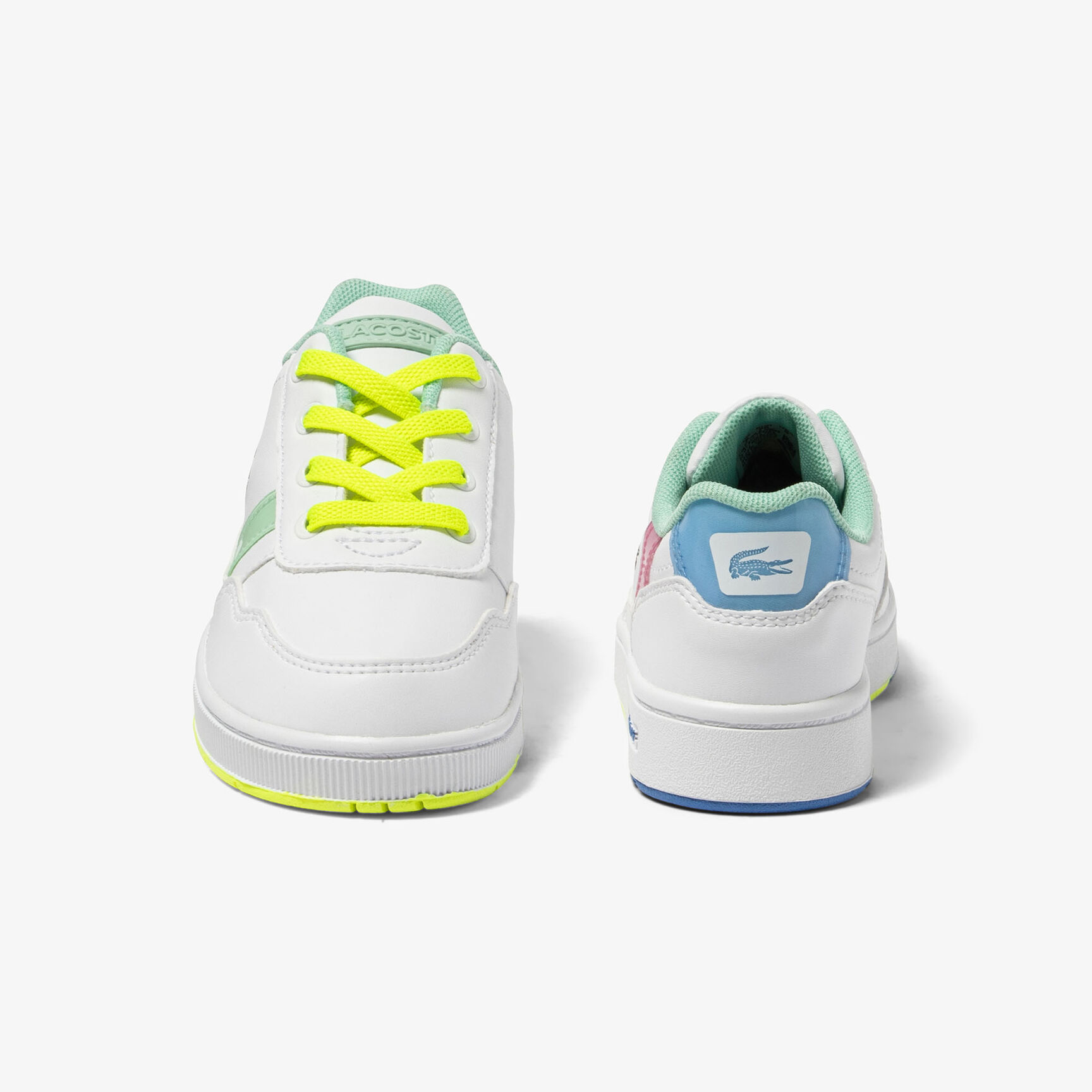 Infants' Lacoste T-Clip Synthetic Colour Pop Trainers Infants' Lacoste T-Clip Synthetic Colour Pop Trainers