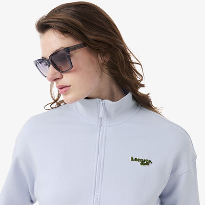 Relaxed Fit Zipped Badge Sweatshirt