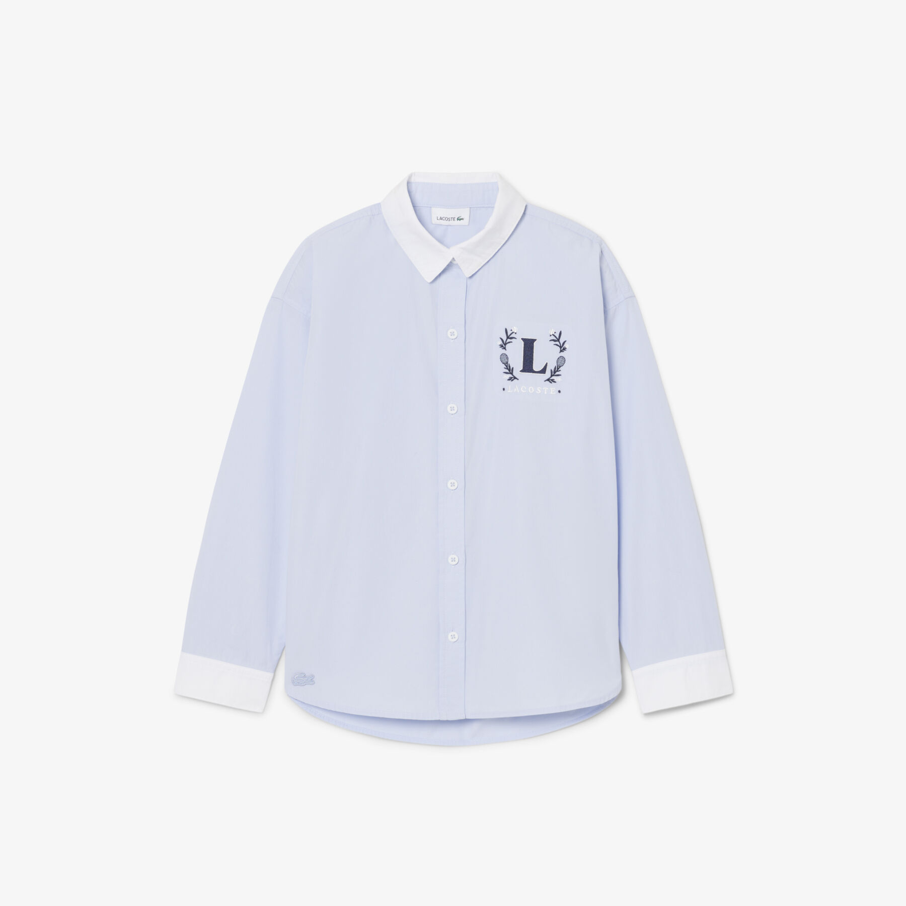 Embroidered Badge Poplin Shirt Embroidered Badge Poplin Shirt