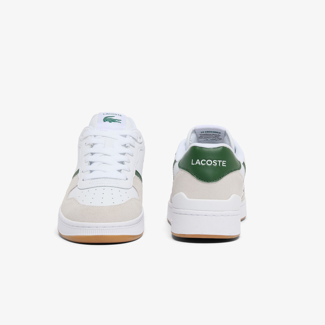 lacoste men s t clip set leather sneakers