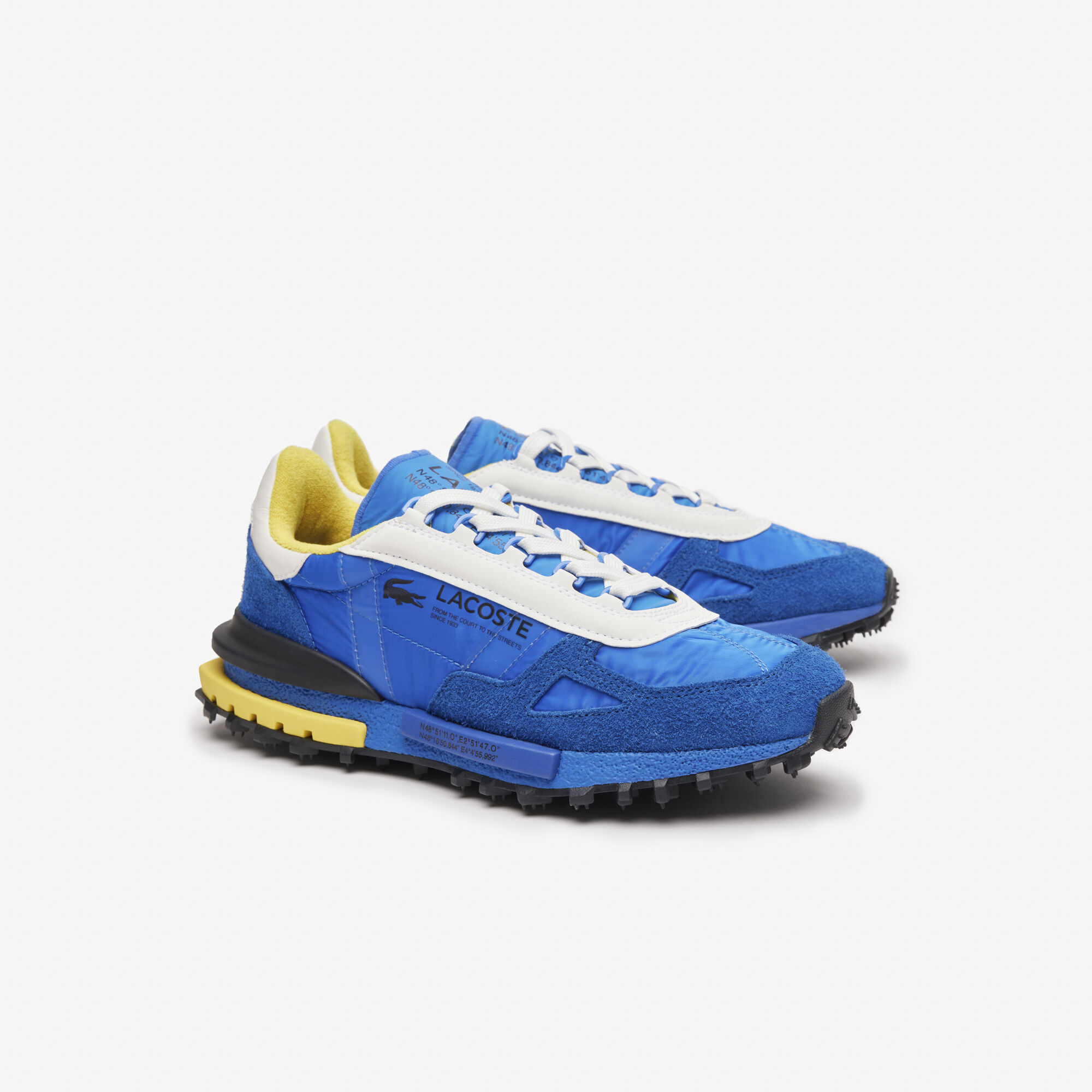 Buy Men s Elite Active Branded Textile Trainers Lacoste QA