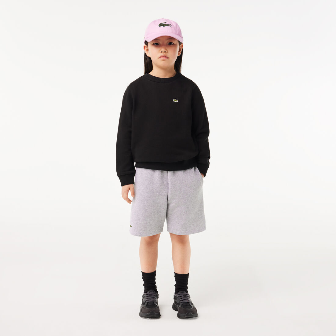 Kids' Lacoste Organic Brushed Cotton Fleece Shorts Kids' Lacoste Organic Brushed Cotton Fleece Shorts