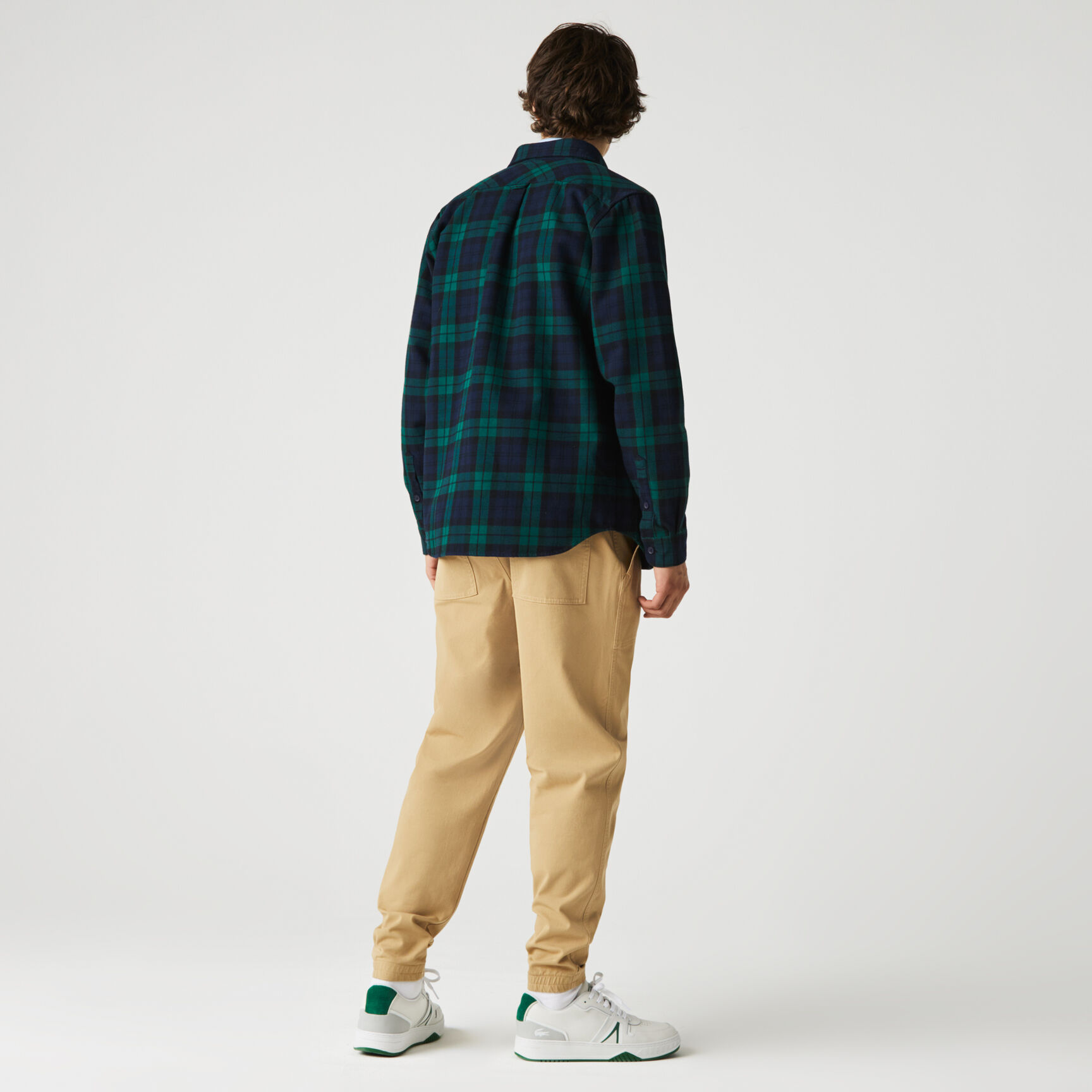 Men's Regular Fit Checkered Thick Flannel Overshirt Men's Regular Fit Checkered Thick Flannel Overshirt