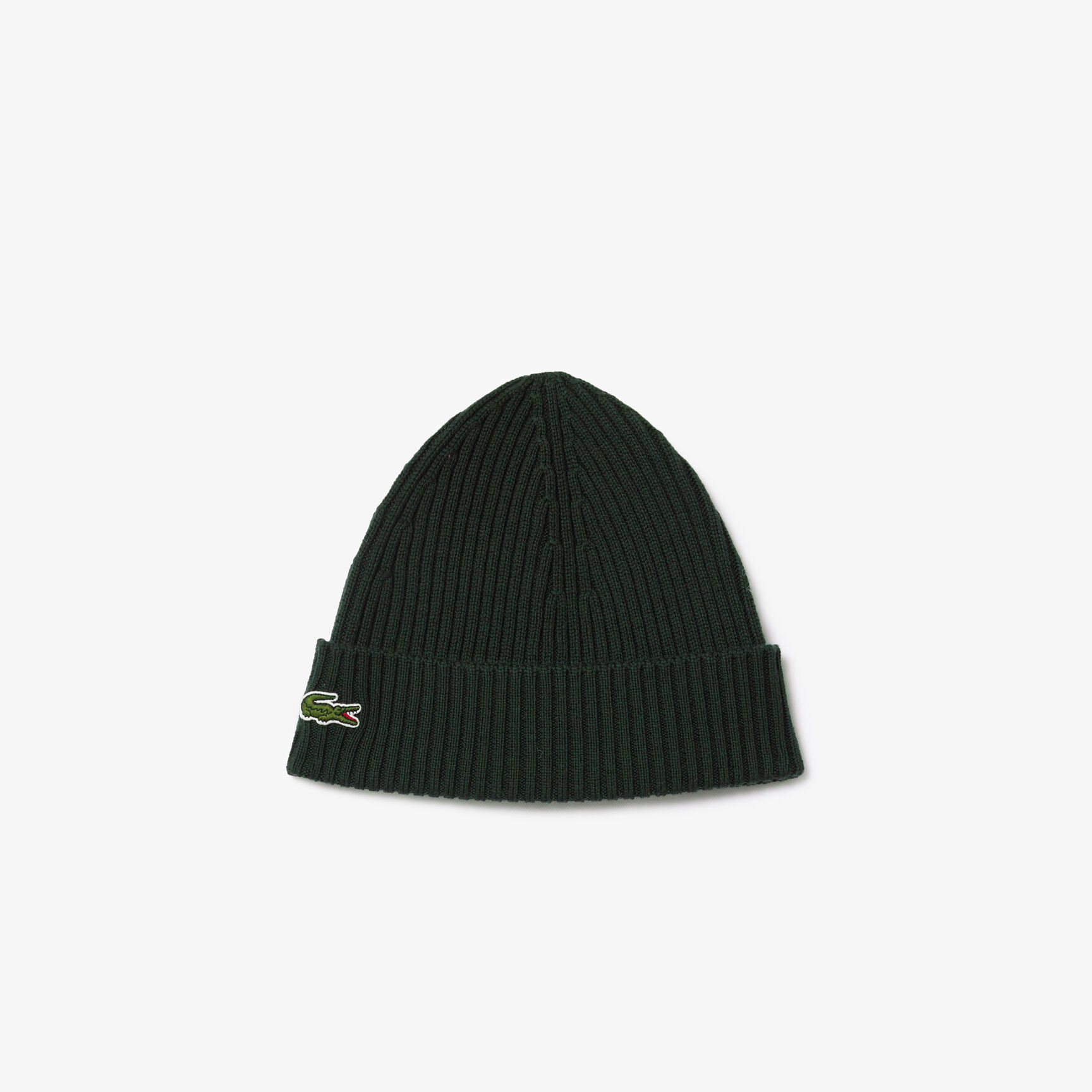 Rib Knit Brushed Wool Beanie
