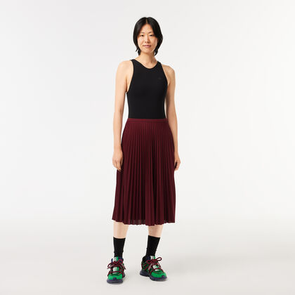 Women's Elasticised Waist Flowing Pleated Skirt