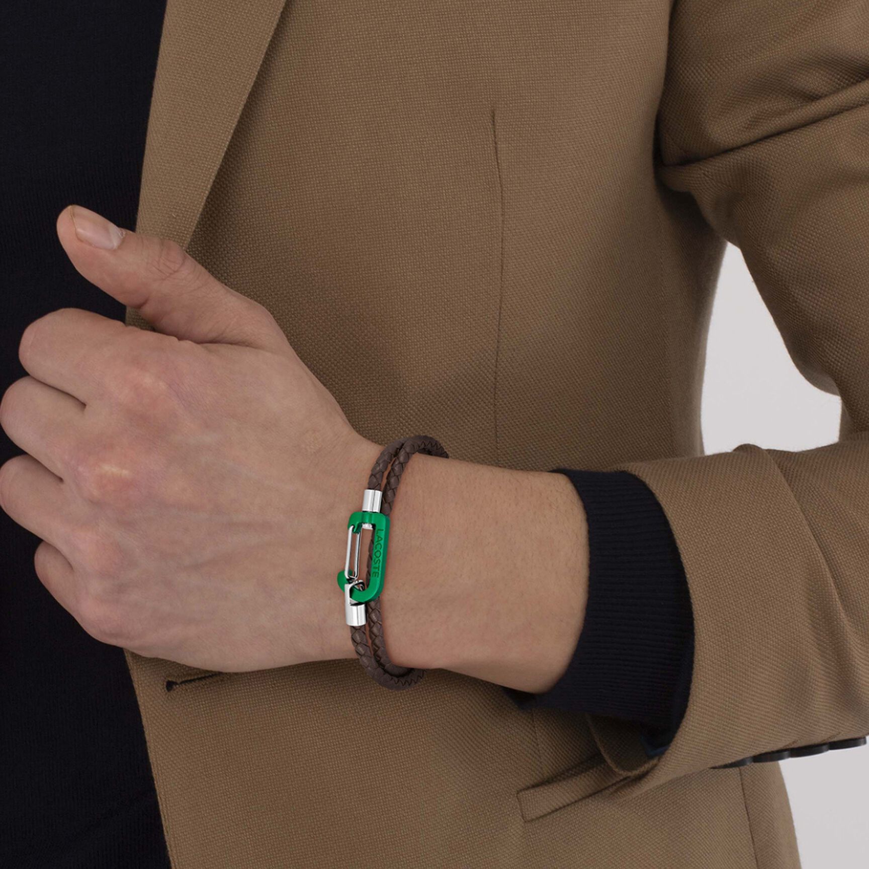 Matt Braided Leather Cord Bracelet