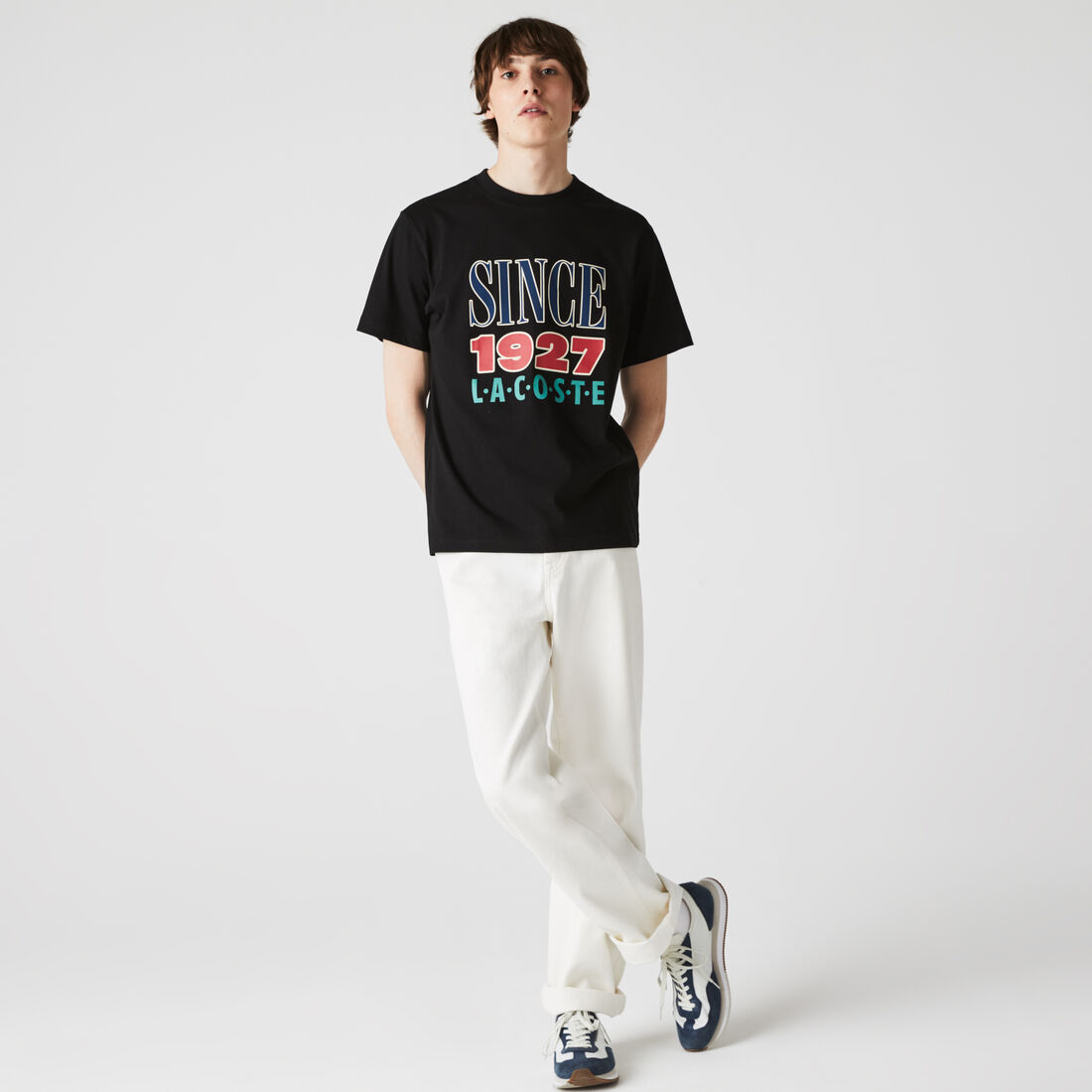 Unisex Lacoste LIVE Print Cotton T-shirt Unisex Lacoste LIVE Print Cotton T-shirt