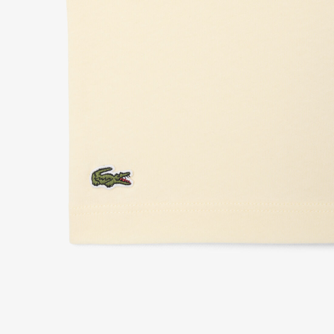 lacoste printed cotton t shirt