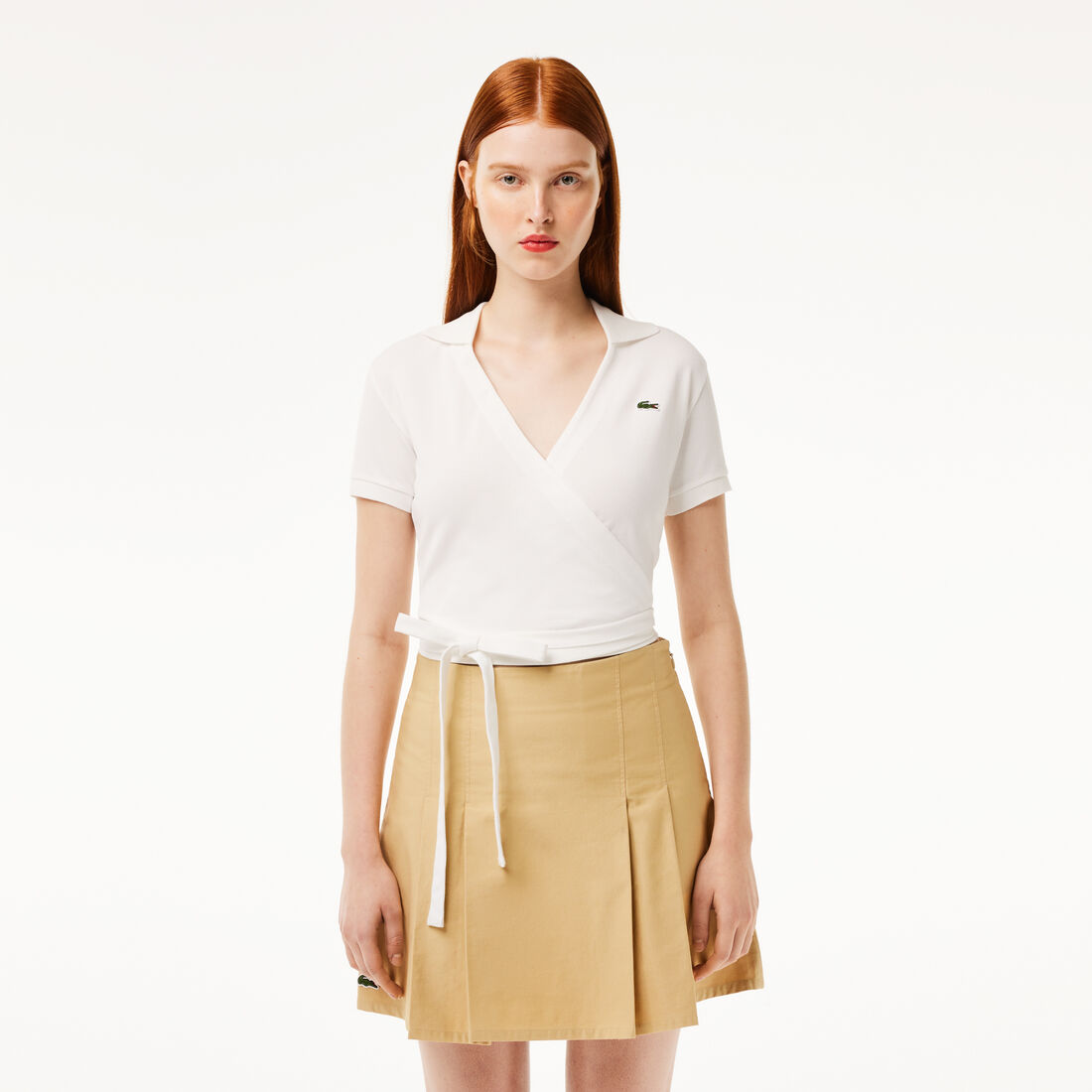 Crossover Stretch Pique Polo Shirt