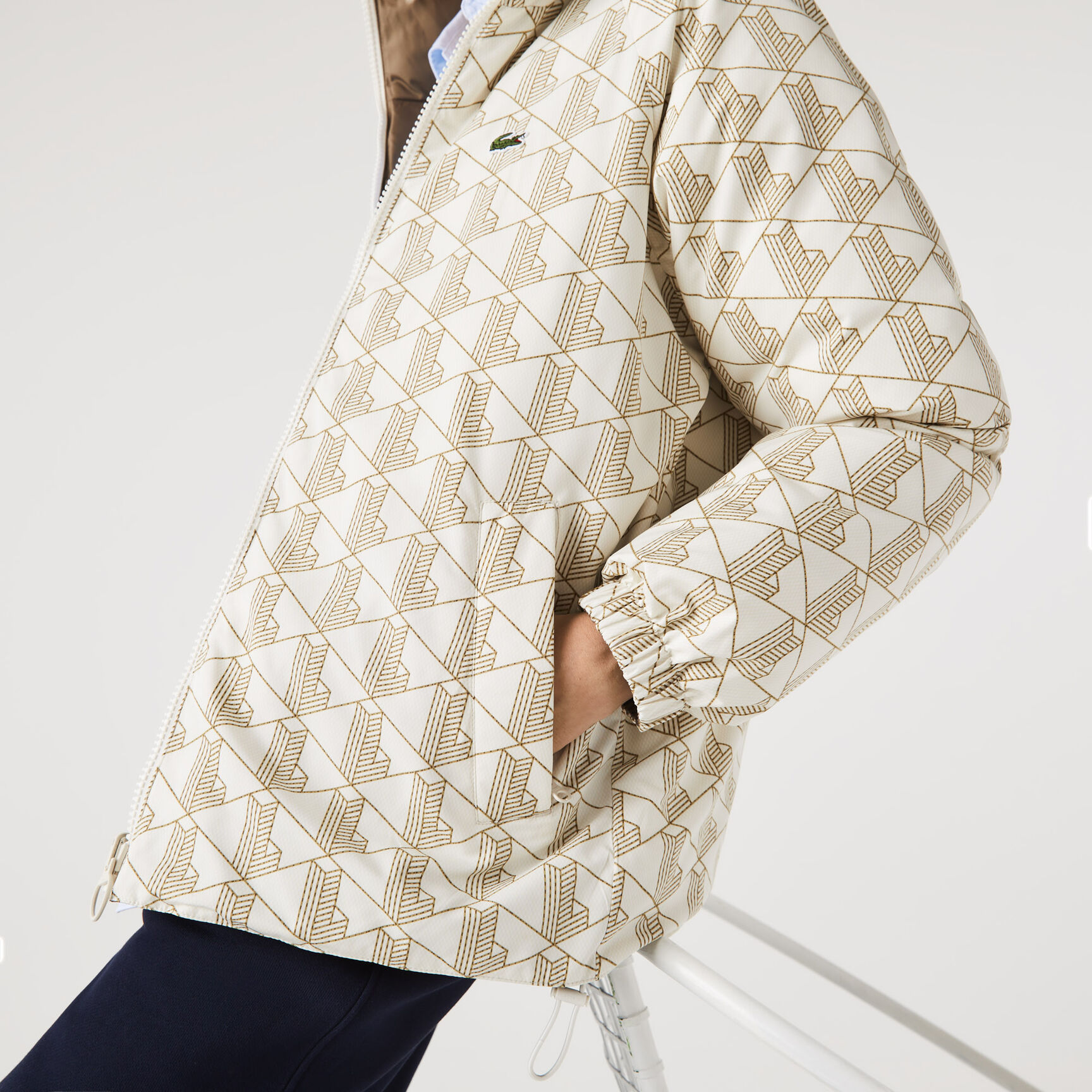 جاكيت لاكوست بتصميم بوجهين مقاوم للمياه للجنسين جاكيت لاكوست بتصميم بوجهين مقاوم للمياه للجنسين