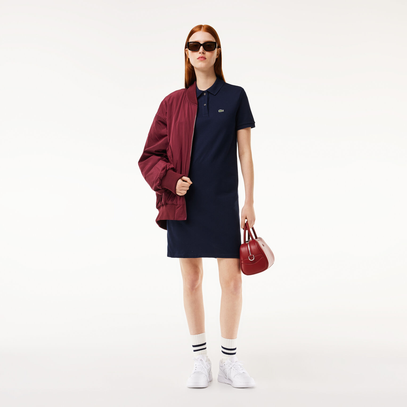 Women's Lacoste Pique Knit Polo Dress