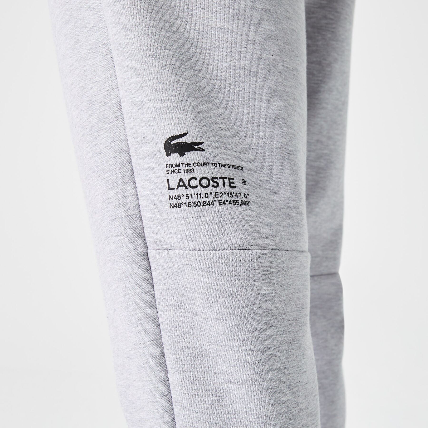 men s lacoste reflective print trackpants