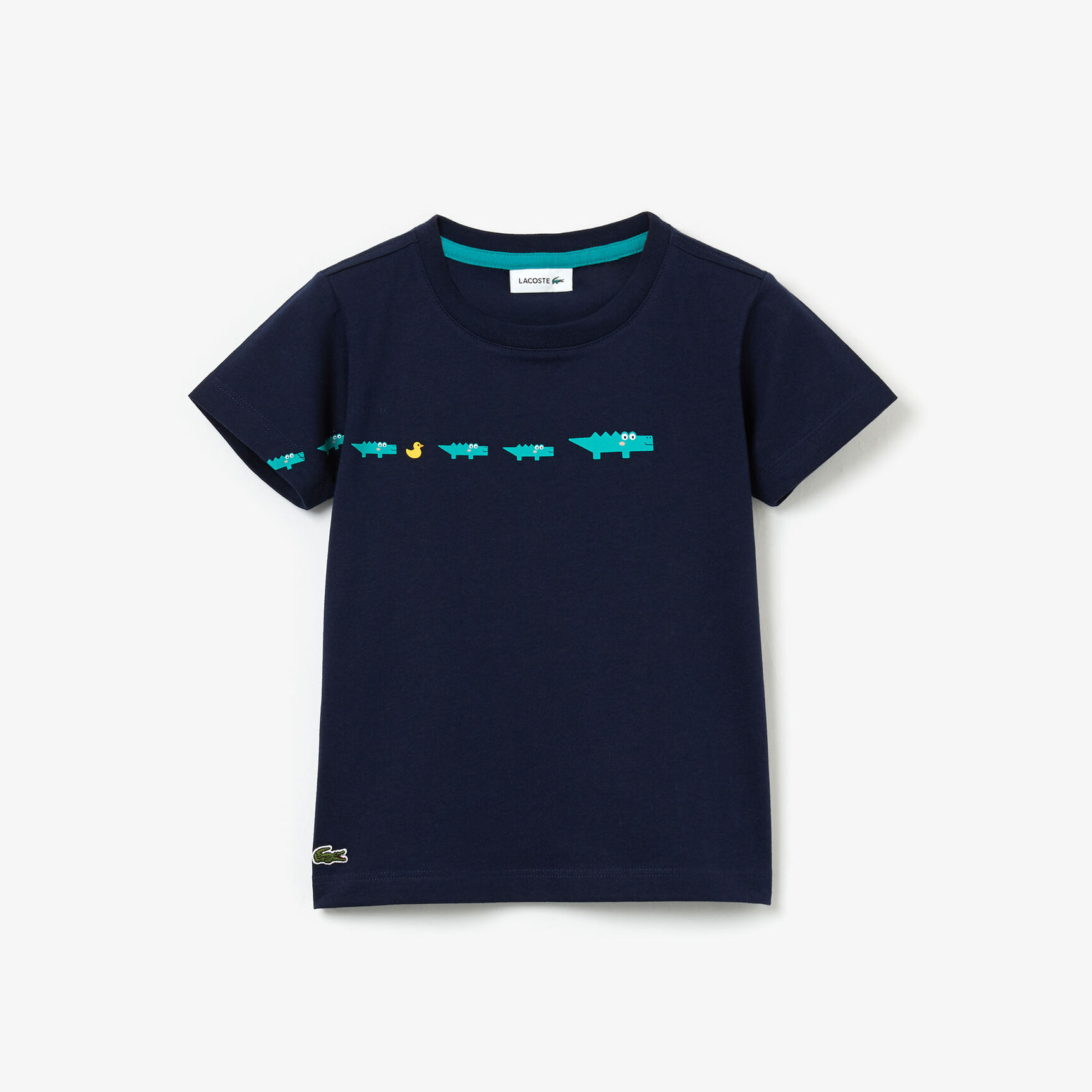 قميص تي-شيرت أولادي من القطن مطبوع بفتحة رقبة مستديرة قميص تي-شيرت أولادي من القطن مطبوع بفتحة رقبة مستديرة