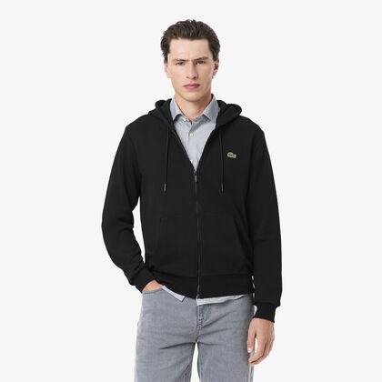 Classic Fit Zipped Fleece Sweatshirt