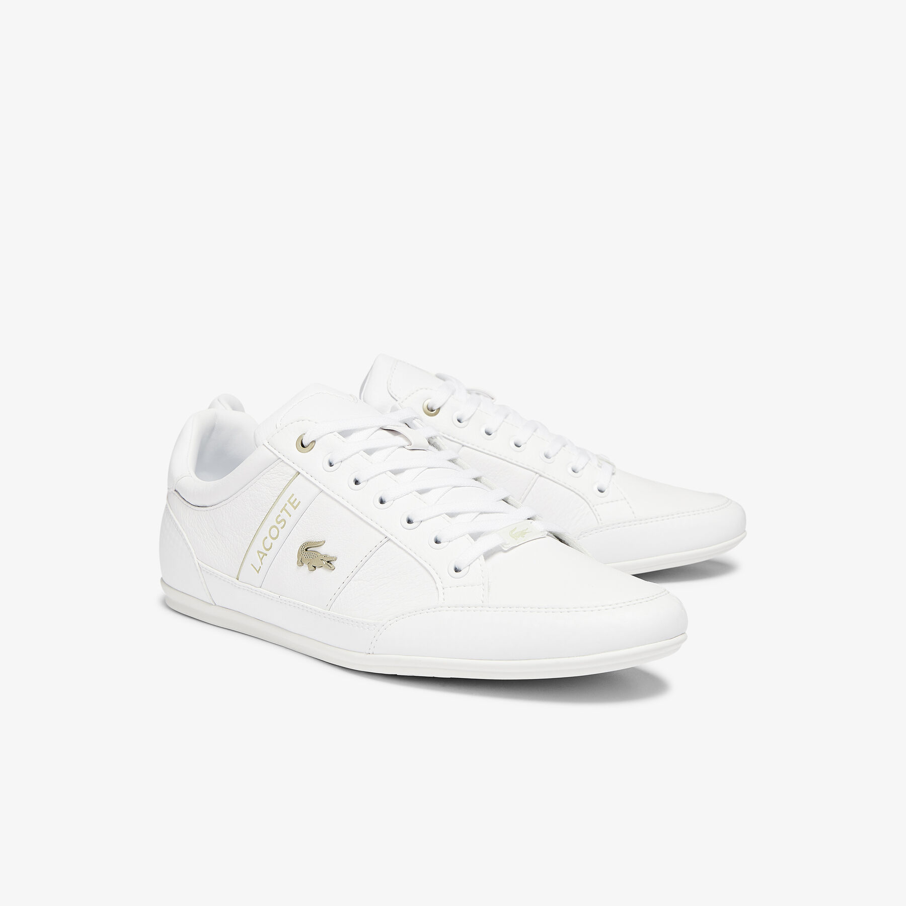 Men's Chaymon Synthetic and Leather Trainers lacoste men s chaymon synthetic and leather trainers