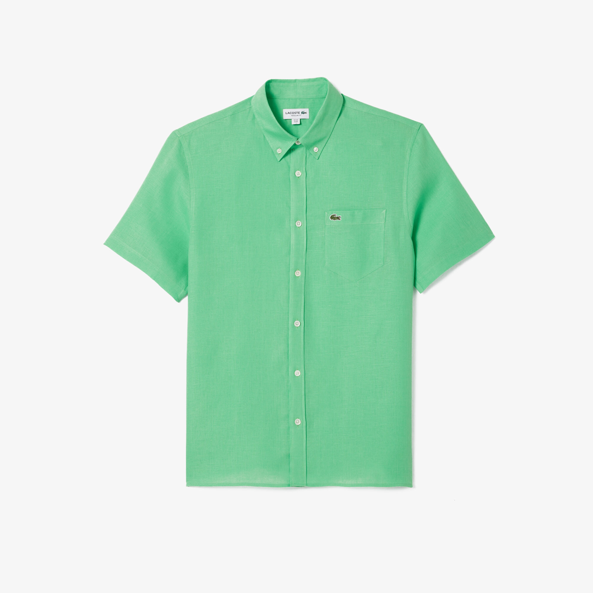 Lacoste linen short sleeve shirt shop