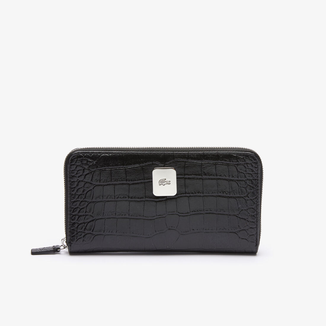 Women's Amelia Large Zippered Embossed Leather Wallet