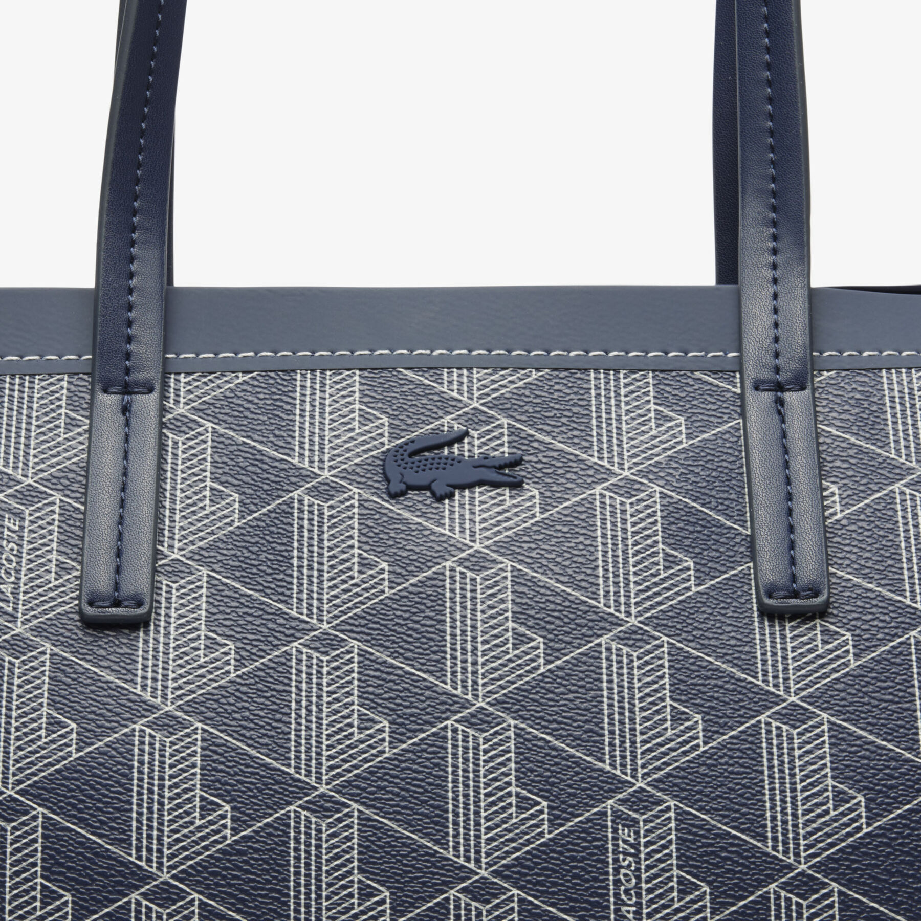 Zely Grained Tote with Pouch lacoste zely grained tote with pouch